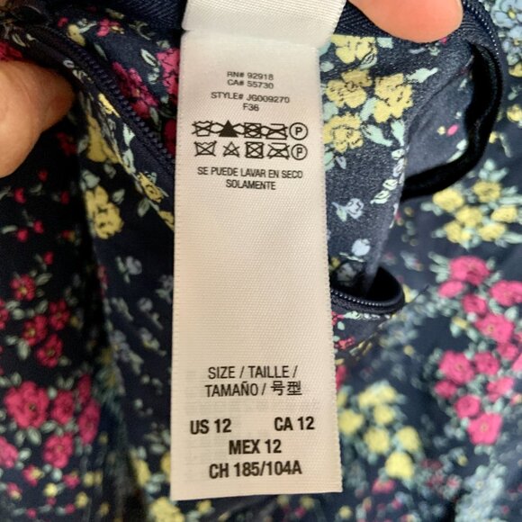 Women's Juicy Couture Silk Jumper Pantsuit Sleeveless Ditsy Floral Print Size 12 - Picture 14 of 15